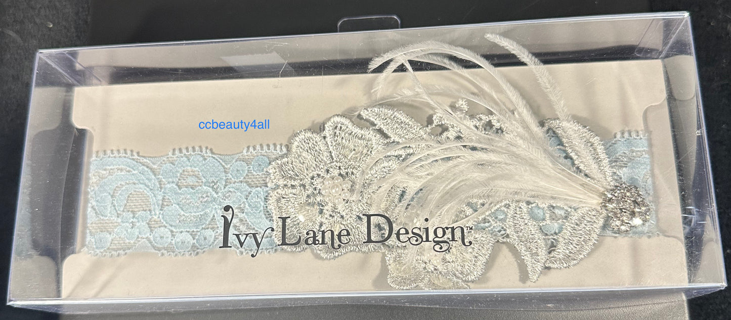 Harper, Wedding Garter, blue, Medium