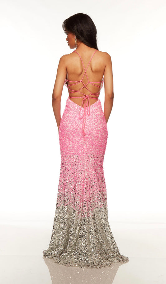 AL61338 Neon Pink/Silver