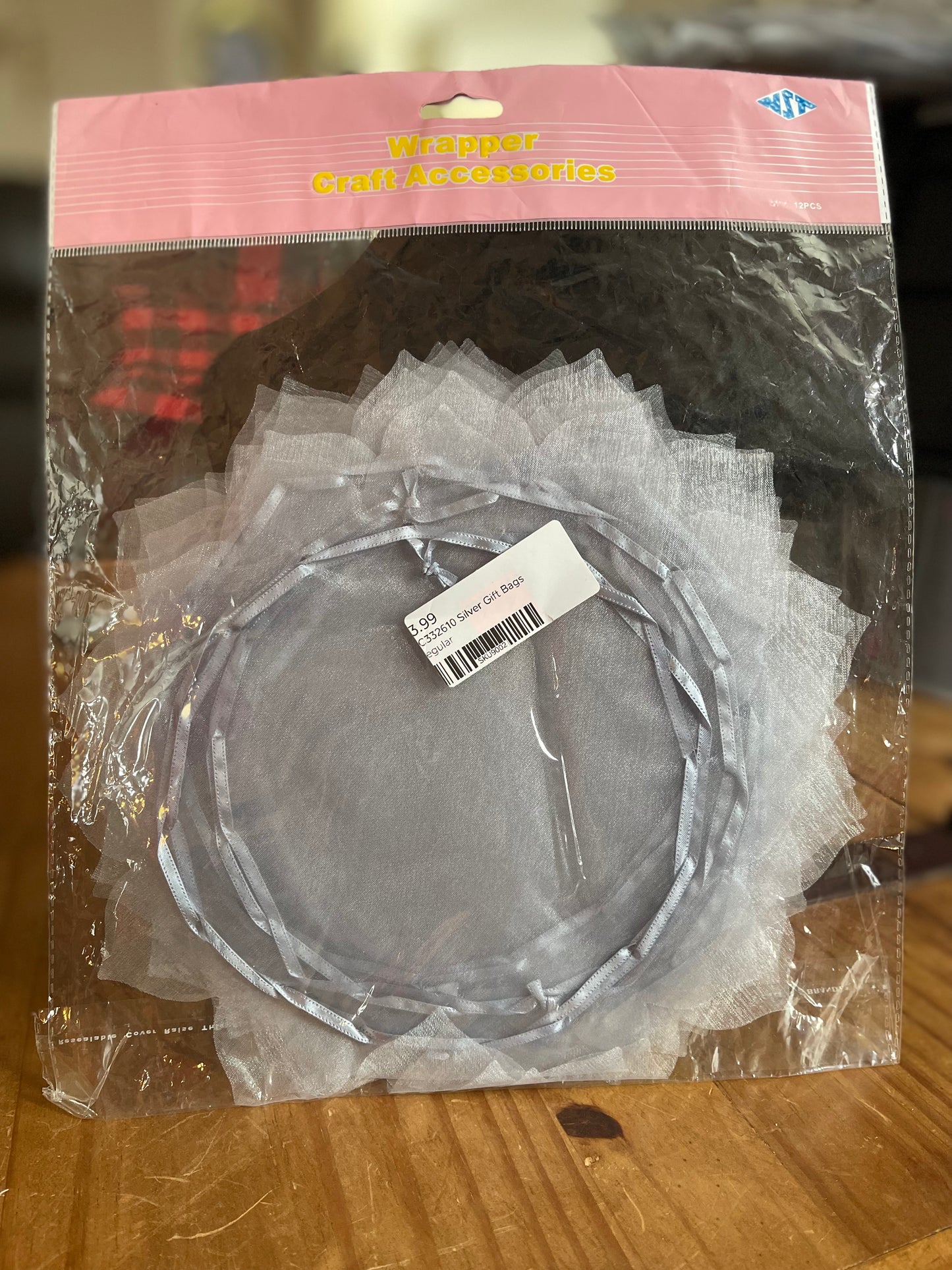 AC332610 Silver Gift Bags