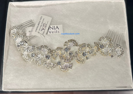 Bridal crystals silver headband (New)