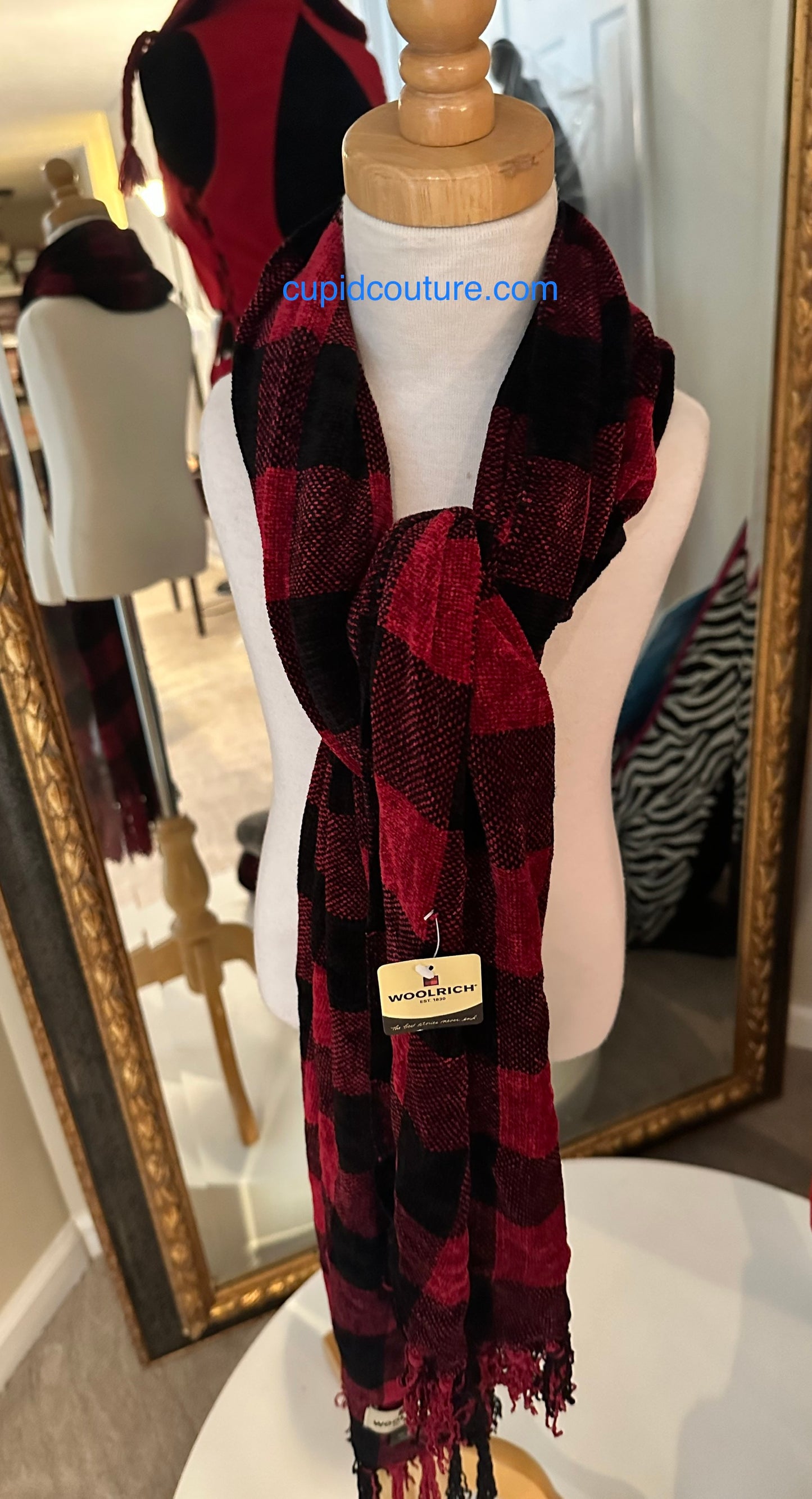 WRW9236-Red/Blk scarf